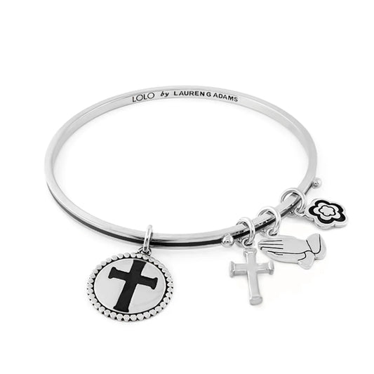 Lolo Cross Non Adjustable Bangle.