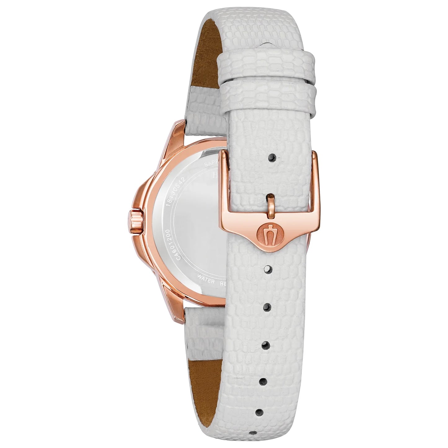 Women'S Classic White Leather Strap Watch 98P119