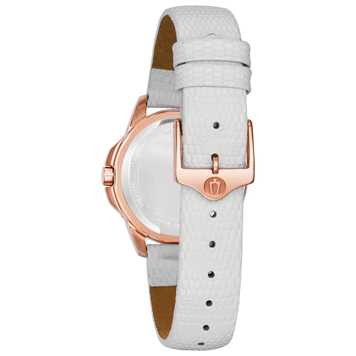 Women'S Classic White Leather Strap Watch 98P119