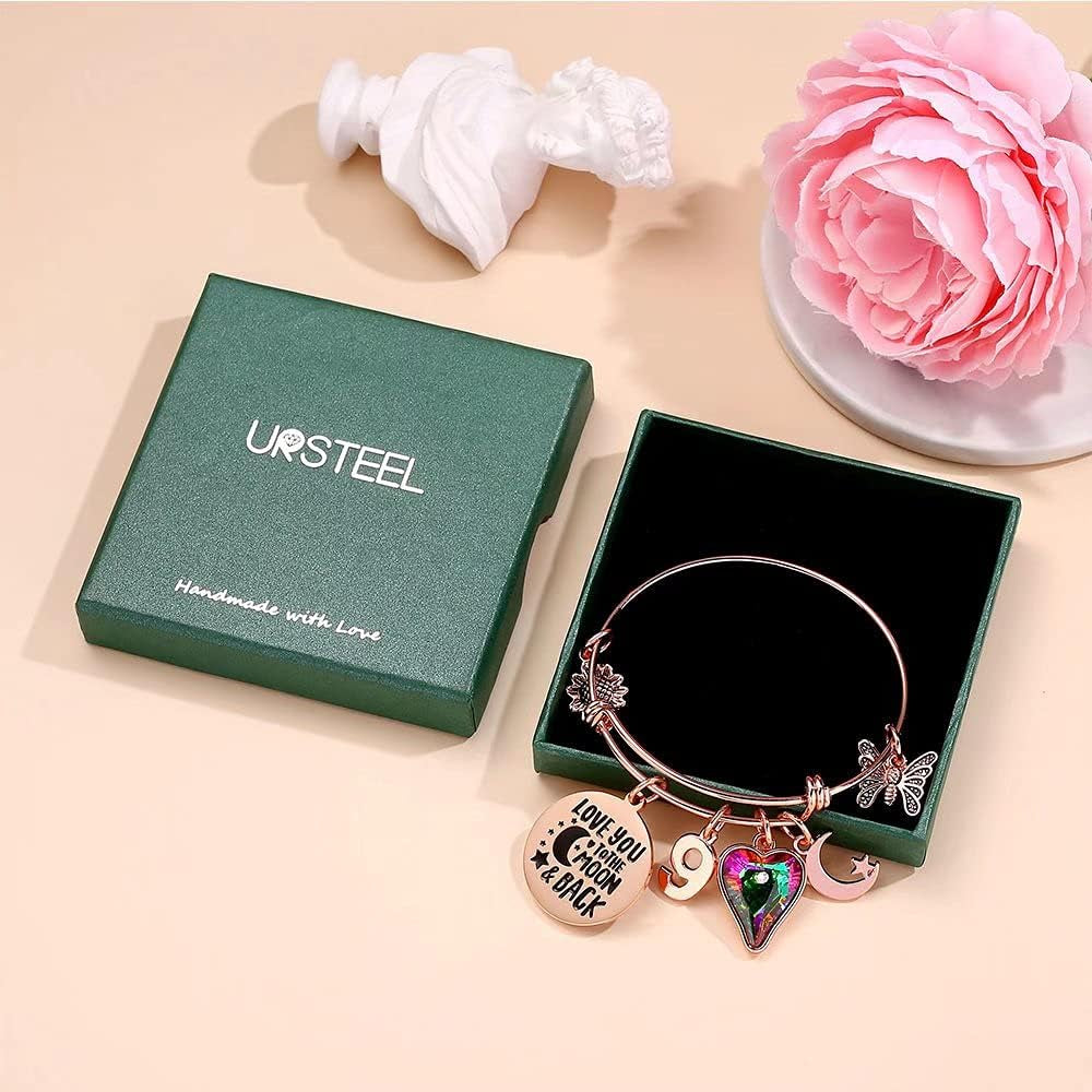 Birthday Gifts for Women Girls Bracelet, Birthday Charm Bracelets 10Th 20Th 30Th 40Th 50Th 60Th 70Th 80Th 90Th Birthday Gift for Daughter, Sister, Friend, Teen Girls, Mom, Grandma