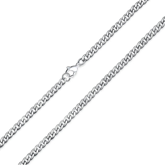 Mens Heavy Duty Gold Tone Stainless Steel Curb Link Chain Necklace for Men 24 Inch