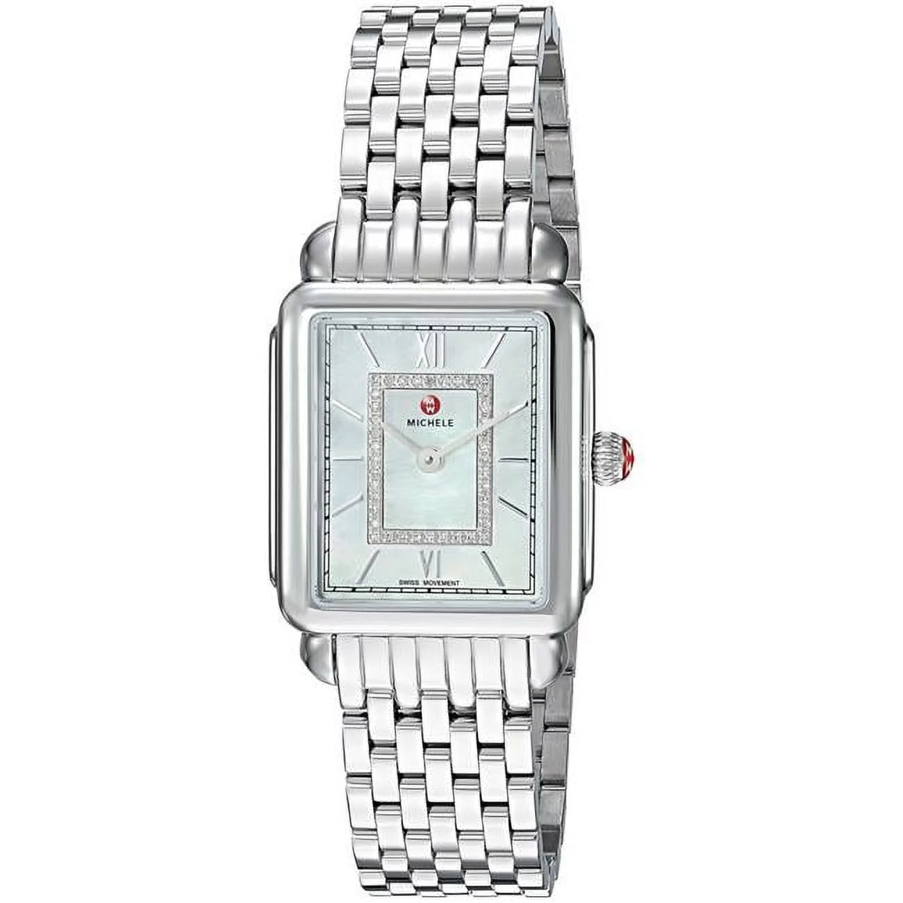 Women'S Deco II Mid Silver Diamond 26Mm Watch MWW06I000026