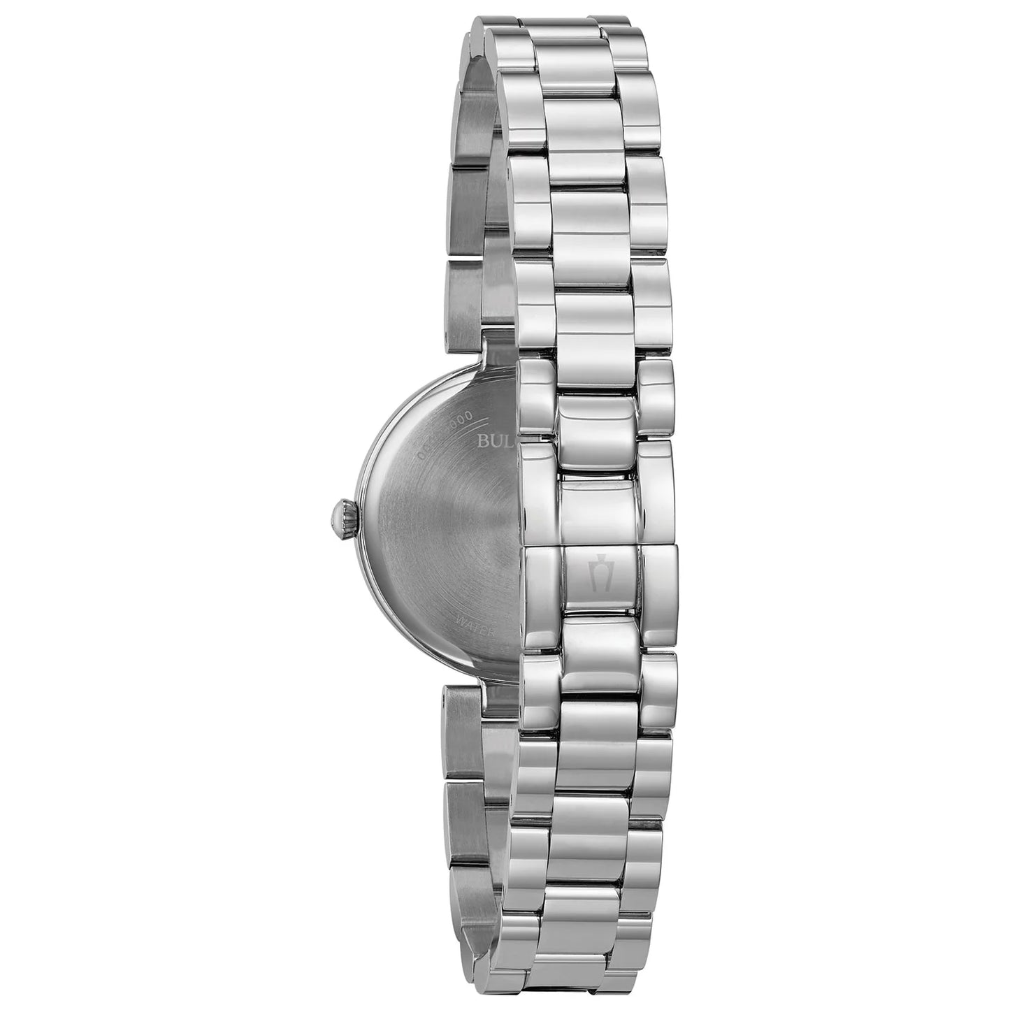 Women'S Classic White MOP Dial Stainless Steel Bracelet Watch 96L229