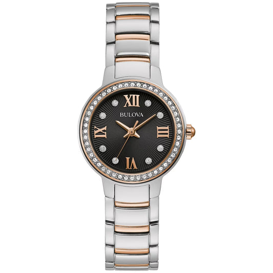 Women'S Two Tone Stainless Steel Bracelet Watch 98L272