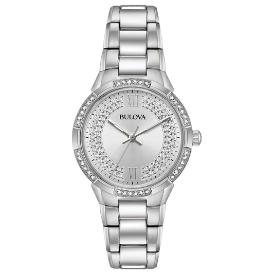 Women'S Stainless Steel Crystal Accents Watch - 96L249