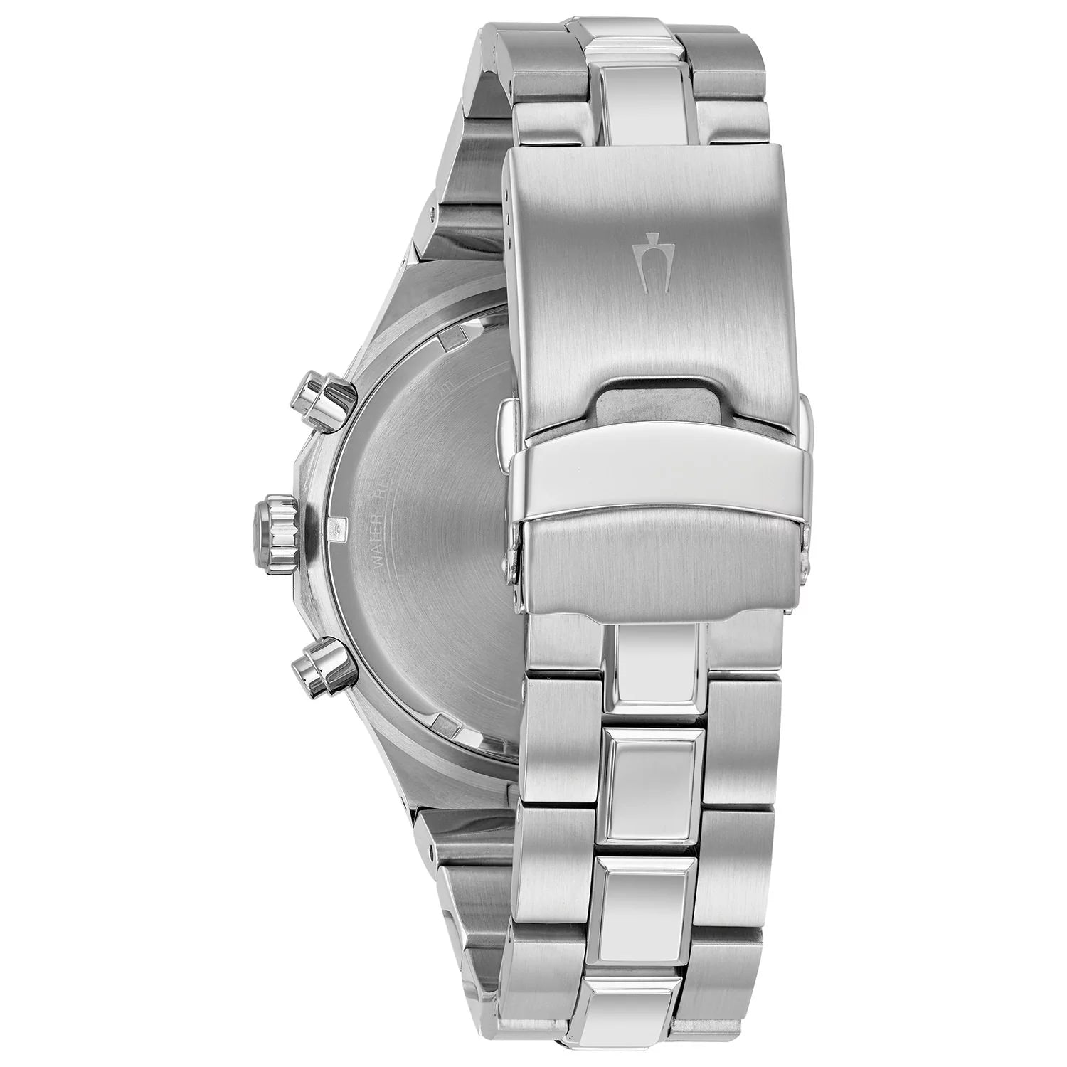 Men'S Chronograph Diamond Accent Stainless Steel Watch 44Mm 96D138