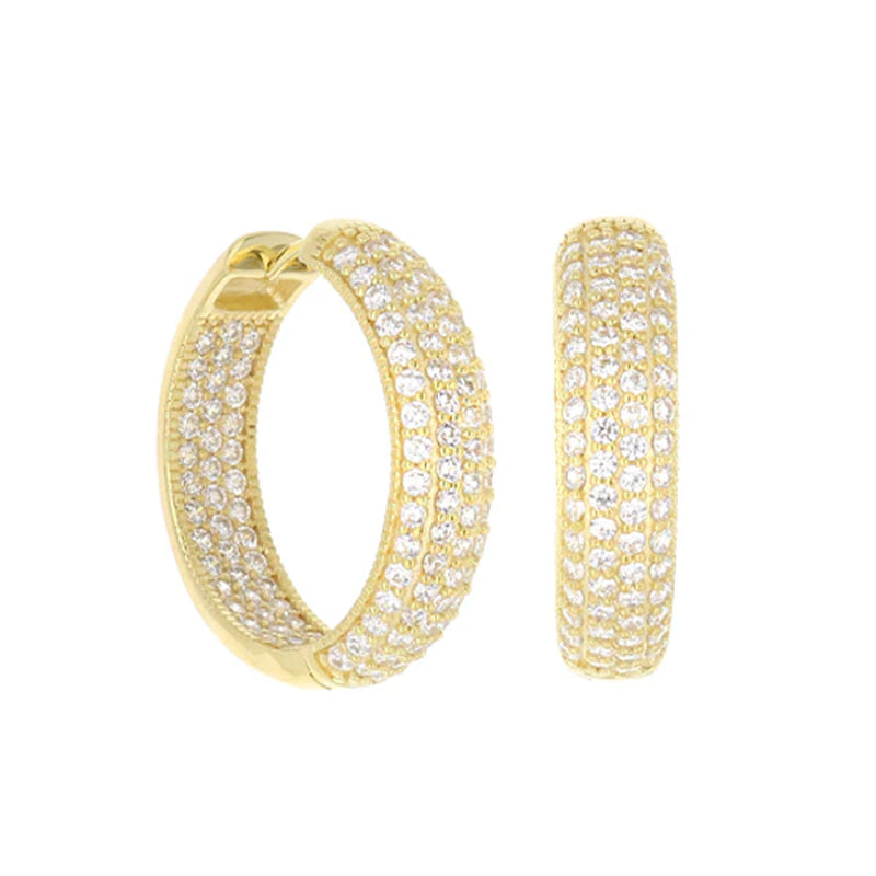 Glamour Pave .925 Earring