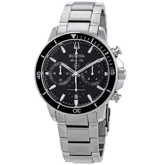 Marine Star Chronograph Black Dial Men'S Watch 96B272